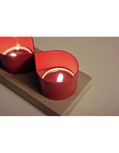 Porta Candeline Tea-Light Bianco