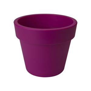 Round plastic cherry plant pot