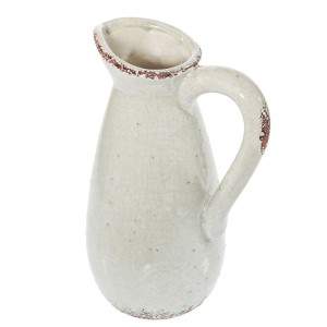 Gray ceramic handle jug