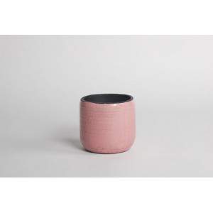 Vaso de cerâmica rosa rosa D&amp;M 14cm