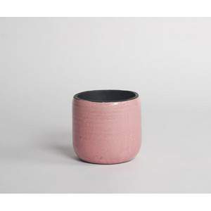 D&M pink african ceramic vase 14cm