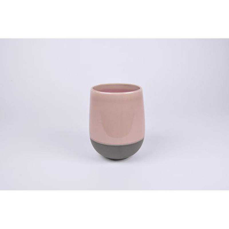 D&amp;M Vase Split Pink 15cm