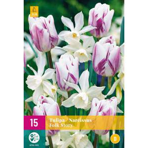 Cebulki tulipanów i mieszanka Narcissus Folk Story
