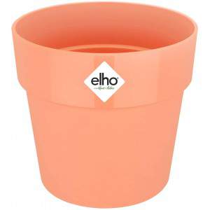 Elho B. para Mini Vaso de Flores Redondo Original, Cinza Quente, 11 cm
