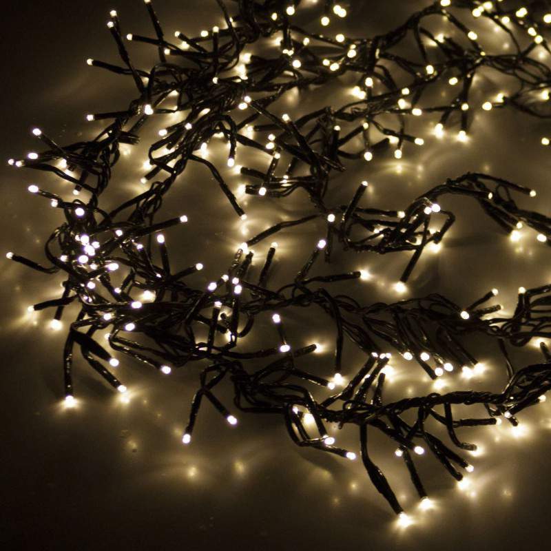 1500 Luci di Natale LED BIANCO CALDO 30m - Anticadutavasi