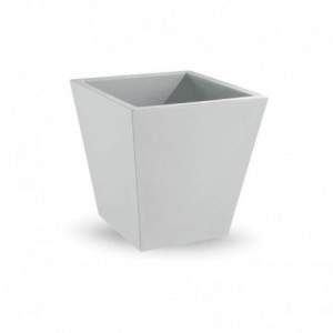 Single Square Pot 45 x 45 cm. White