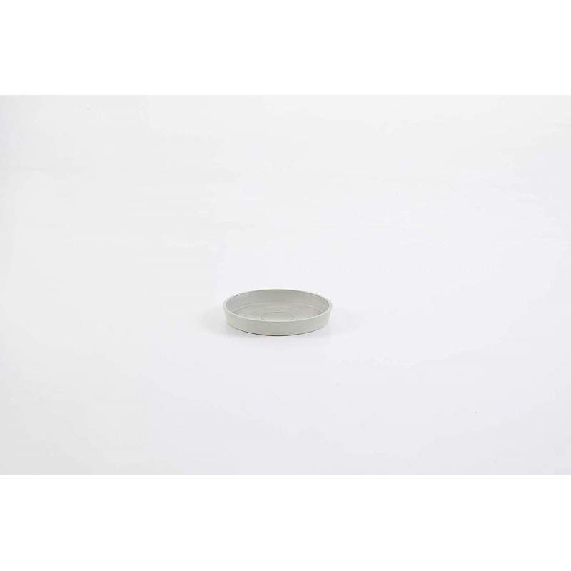 Ashortwalk ECOPOTS - Soucoupe ronde en plastique recyclé (diamètre 21cm) (blanc)