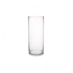 Vase Cylindre En Verre Transparent 40 cm de haut.