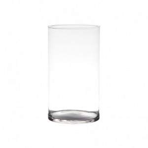 Glass Cylinder Vase H25 cm D14 cm