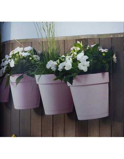 Vaso de parede VECA SPA - modelo Cleo, vaso de parede de plástico resistente para plantas e flores de interior e exterior