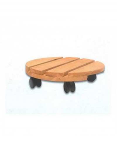 Round wooden saucer D35 cm