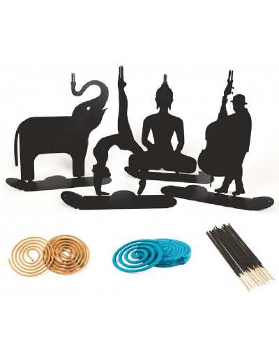 SpirHello Collection incense holder and incense stick and spiral