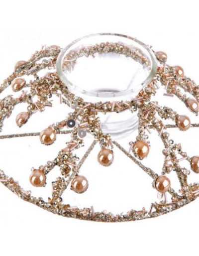 Lizy Gold runder Kerzenhalter