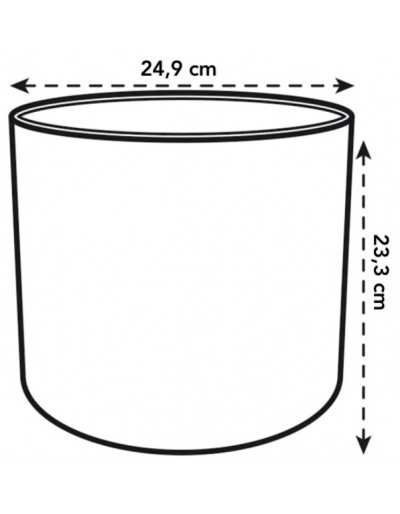 Elho cilíndrico assento de vaso sanitário diâmetro 25cm