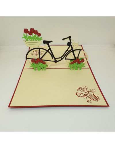 Origamo cykelhälsningskort