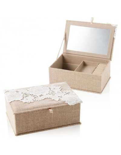 Duże prostokątne pudełko na biżuterię Trina Juta