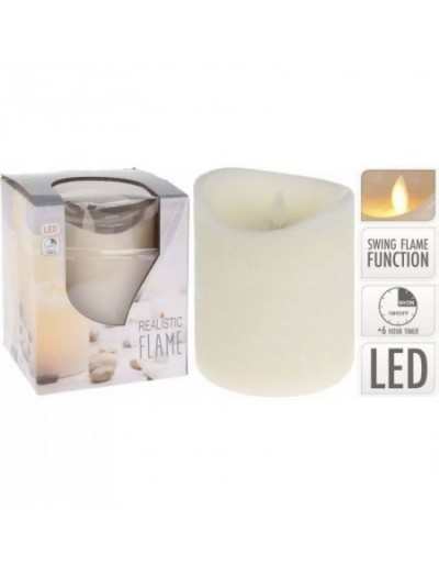 Ivory LED Candle H12 Realistic Flame