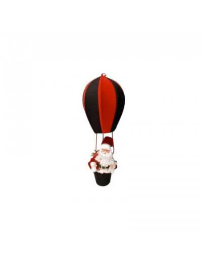 Santa in Baloon 80 cm Red/Green