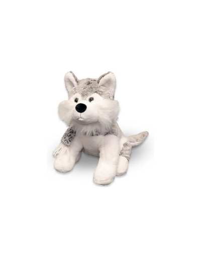 Animal Plush Toy Husky Grey