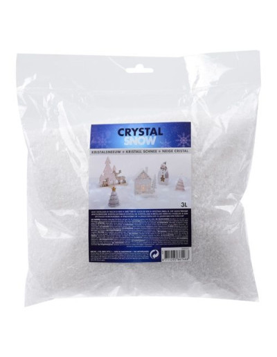 Artificial snow in crystals...