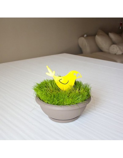 Mosquito coil holder parrot pot version