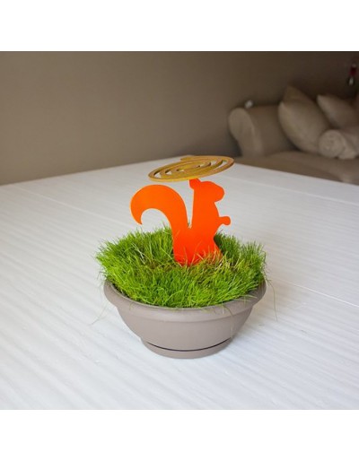 Mosquito coil holder squirrel pot version