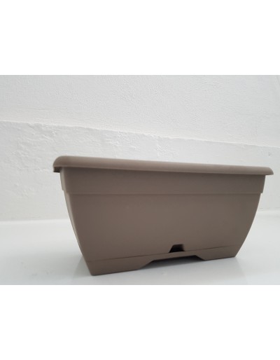 Flowerpot OASI mini color taupe 25 cm with saucer
